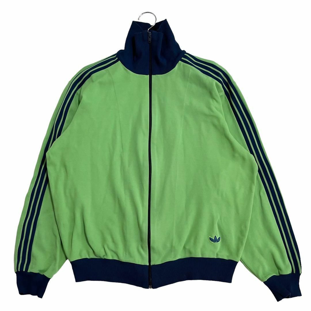 adidas(アディダス)の3356 美品 adidasトラックジャケット デサントヴィンテージ GRN5号 メンズのトップス(ジャージ)の商品写真