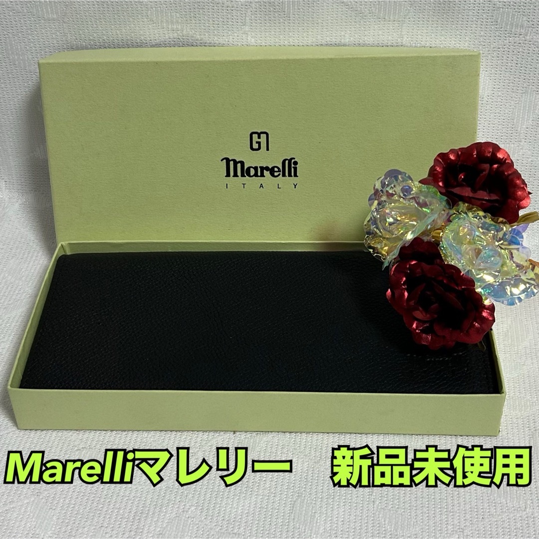 sf1【マレリー marelli】一流ブランドメンズ長財布、札入【新品・未使用】 メンズのファッション小物(長財布)の商品写真