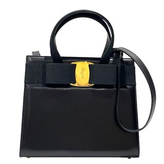 Salvatore Ferragamo - Salvatore Ferragamo ハンドバッグ ヴァラ リボン 2WAY BA214178 レザー