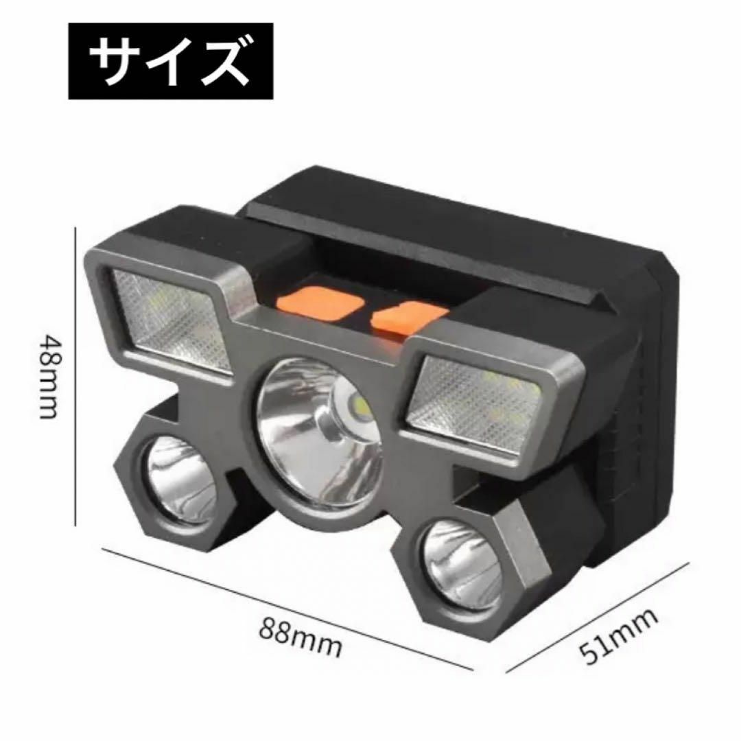 ヘッドライト ヘッドランプ LED 工事 夜間 作業 手元 ヘルメット装着 スポーツ/アウトドアのアウトドア(その他)の商品写真