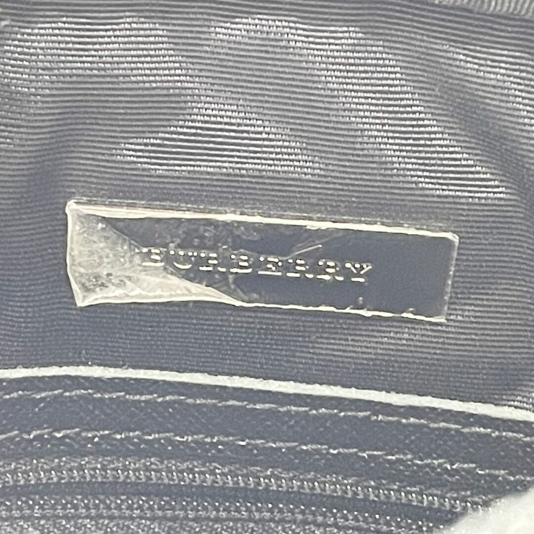 BURBERRY(バーバリー)のBURBERRY ショルダーバッグ ロゴ チェック 斜め掛け キャンバス レザー レディースのバッグ(ショルダーバッグ)の商品写真