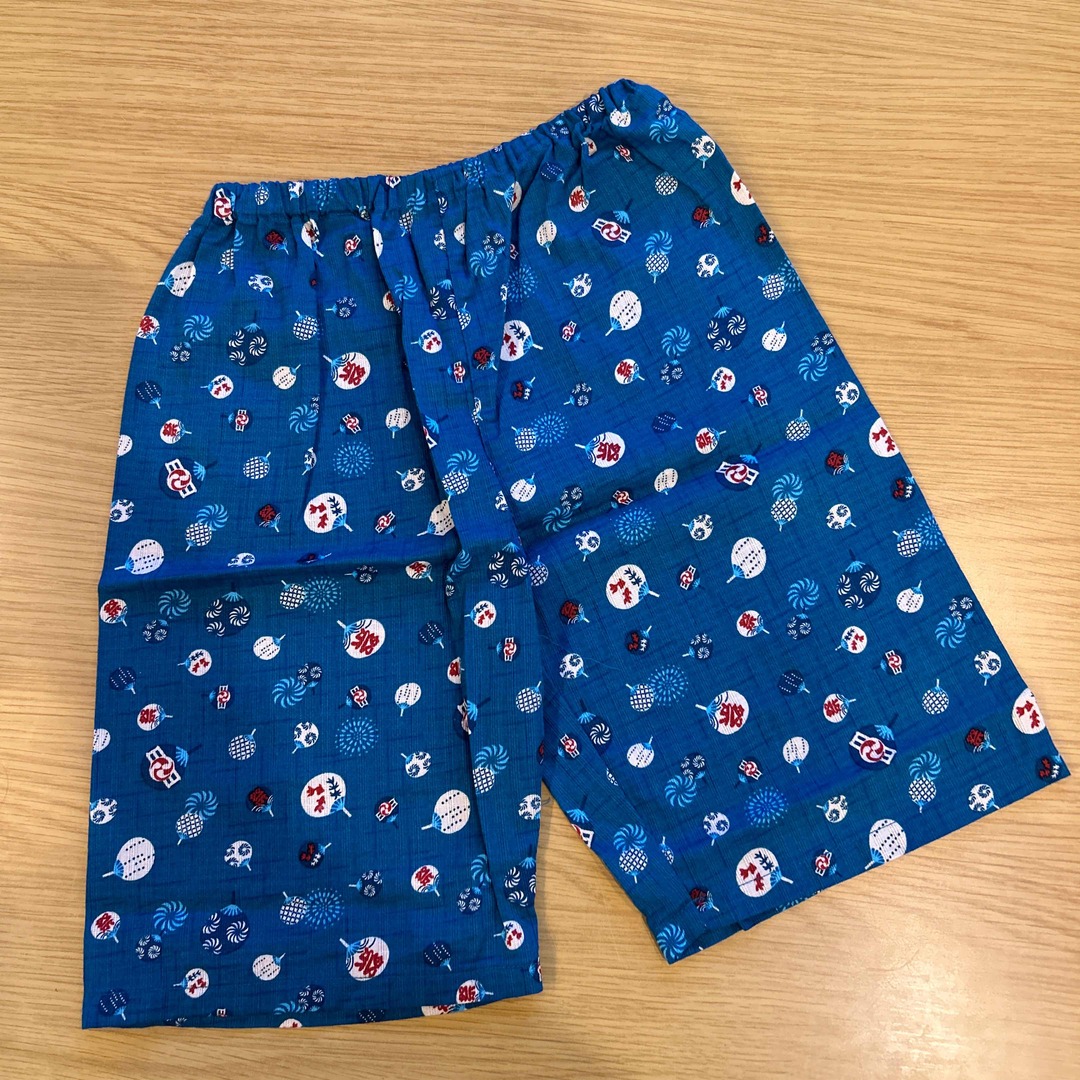 こども甚平上下セット キッズ/ベビー/マタニティのキッズ服男の子用(90cm~)(甚平/浴衣)の商品写真