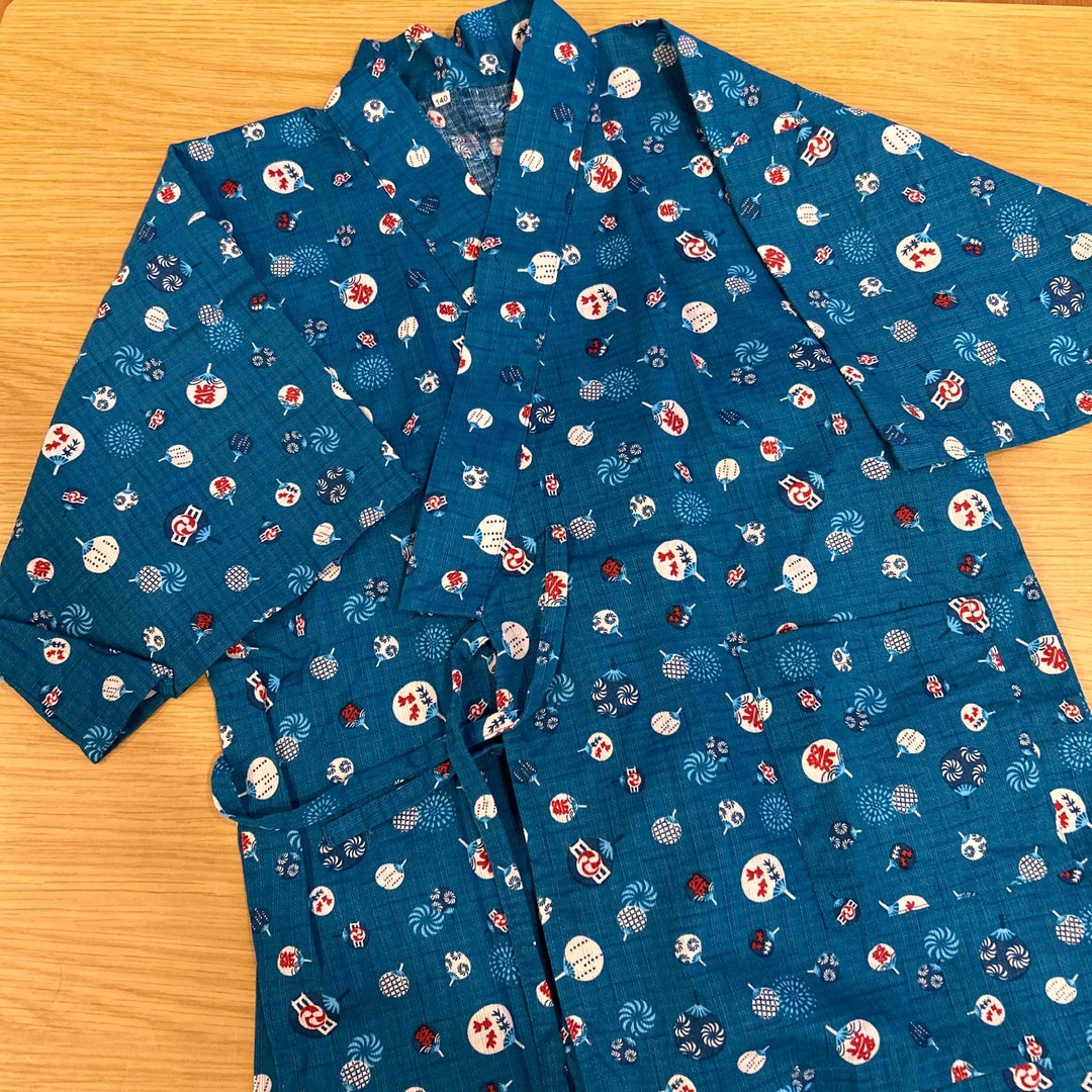 こども甚平上下セット キッズ/ベビー/マタニティのキッズ服男の子用(90cm~)(甚平/浴衣)の商品写真