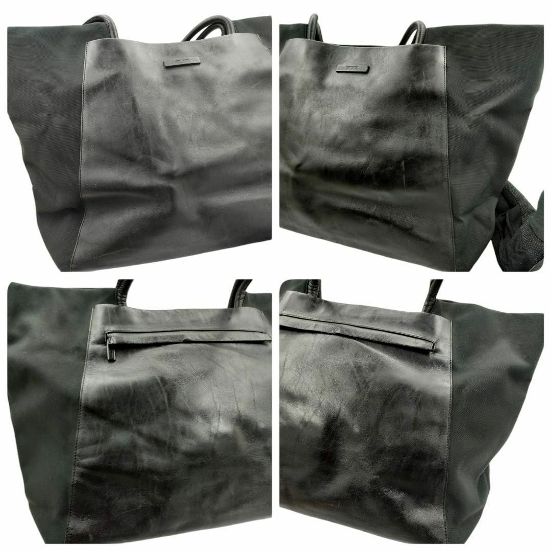 TUMI(トゥミ)のTUMI トゥミ A4可 トートバッグ ビジネスバッグ レザー×ナイロン 黒 メンズのバッグ(トートバッグ)の商品写真