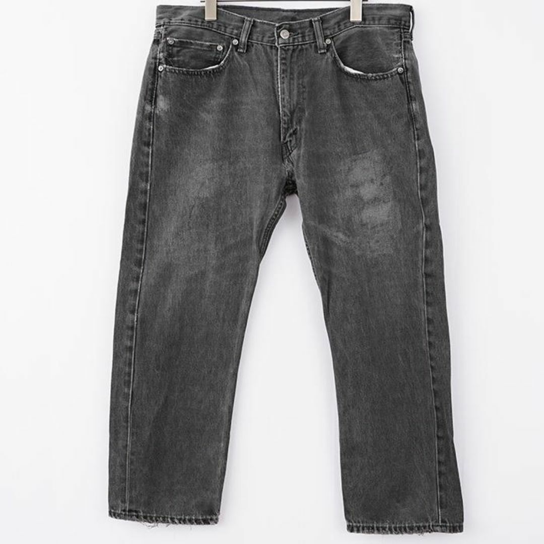 Levi's(リーバイス)のリーバイス505 Levis W36 ブラックデニム 黒 ストレート 9100 メンズのパンツ(デニム/ジーンズ)の商品写真