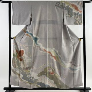 訪問着 身丈157cm 裄丈63cm 正絹 逸品 【中古】(着物)