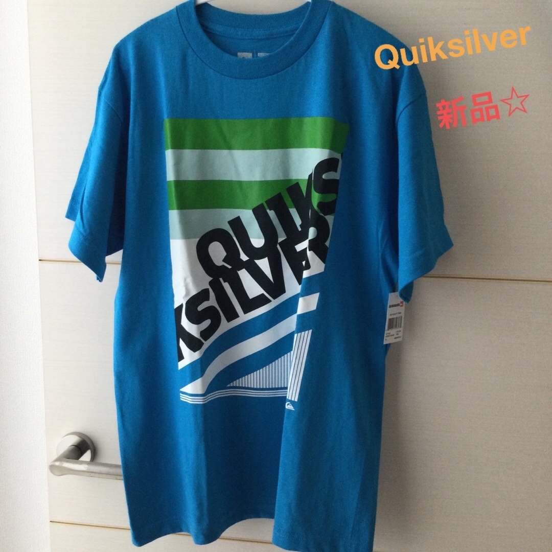 QUIKSILVER(クイックシルバー)の新品タグ付き☆クイックシルバー  キッズXL メンズS   Tシャツ　。 メンズのトップス(Tシャツ/カットソー(半袖/袖なし))の商品写真