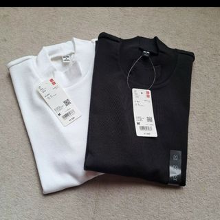 ユニクロ(UNIQLO)の#ユニクロ　ハイネックT　(五分袖)　2枚(その他)