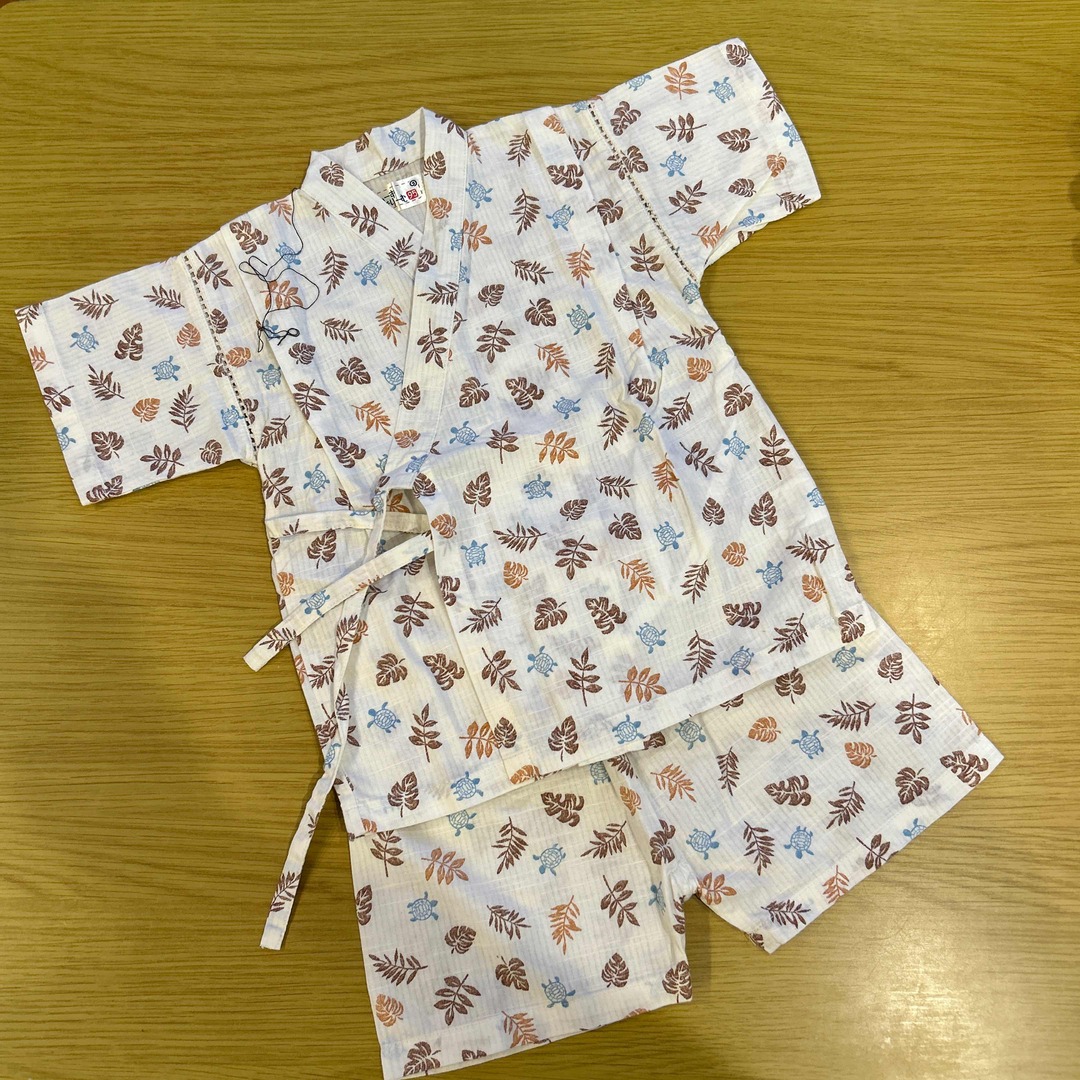 キッズ甚平上下セット キッズ/ベビー/マタニティのキッズ服男の子用(90cm~)(甚平/浴衣)の商品写真