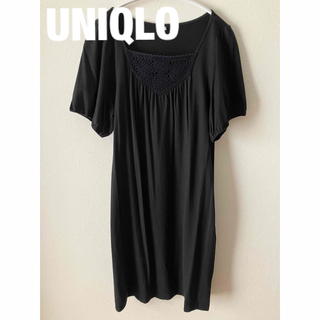 UNIQLO - UNIQLOユニクロ　ワンピース　黒/Ｍ