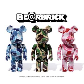 アベイシングエイプ(A BATHING APE)のBape Be@rbrick ABC Camo  1000% green 緑🟢(キャラクターグッズ)