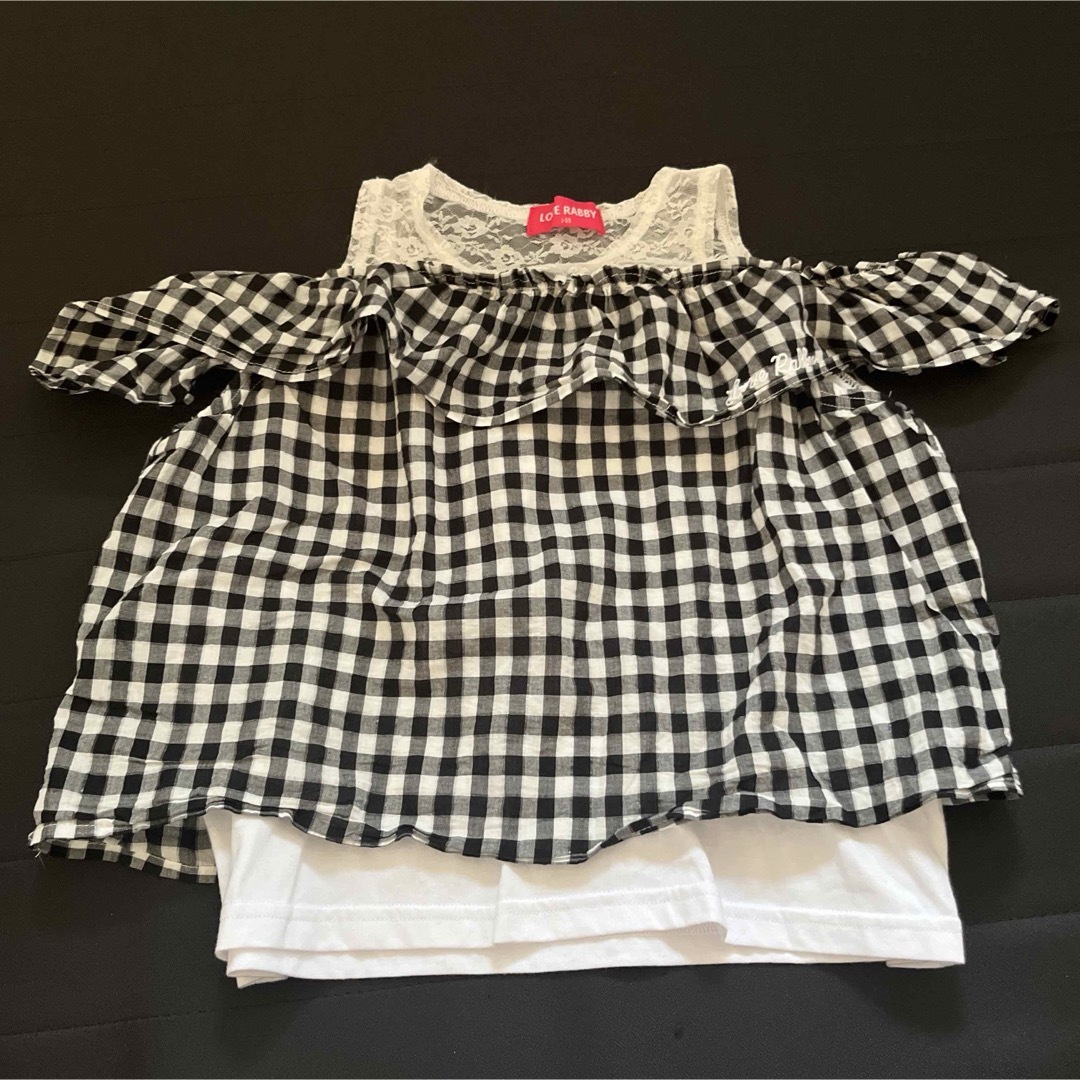 セット売り LOVE RABBY  ワンピース トップス スカート140 キッズ/ベビー/マタニティのキッズ服女の子用(90cm~)(Tシャツ/カットソー)の商品写真