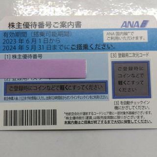 エーエヌエー(ゼンニッポンクウユ)(ANA(全日本空輸))のANA株主番号ご案内書1枚(その他)