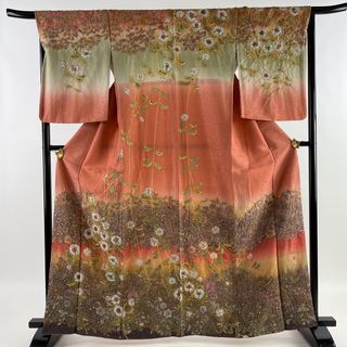 訪問着 身丈163.5cm 裄丈67cm 正絹 美品 逸品 【中古】(着物)