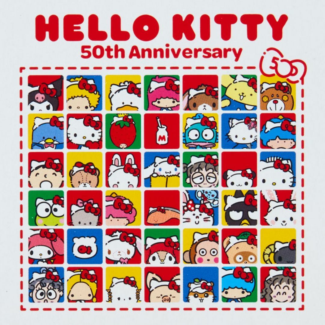 ハローキティ(ハローキティ)のサンリオキャラクターズ　メモ　HELLOみんな　ハローキティ　50周年　メモ帳 エンタメ/ホビーのおもちゃ/ぬいぐるみ(キャラクターグッズ)の商品写真