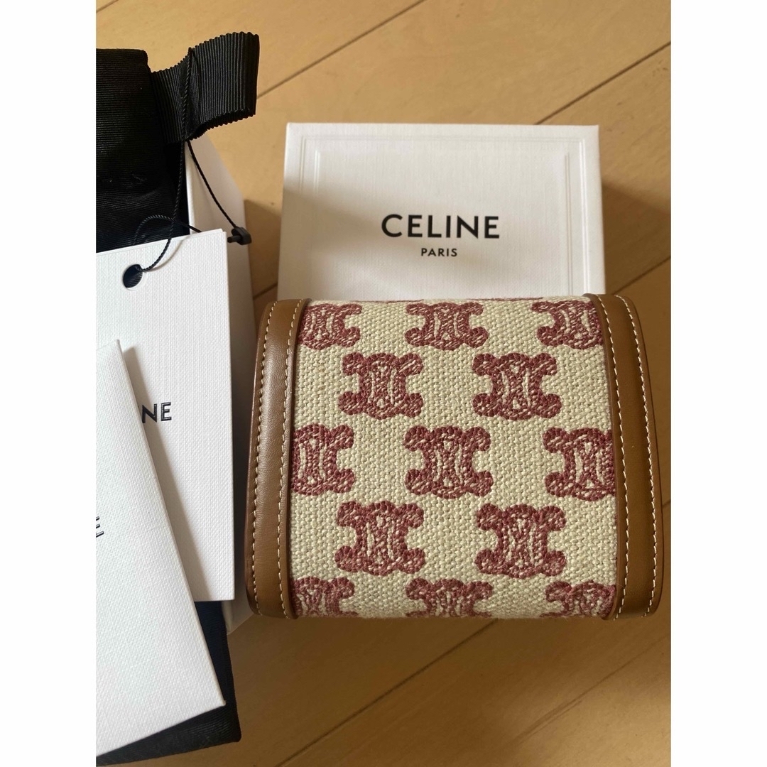 celine(セリーヌ)の希少　CELINE　三つ折り財布　トリオンフキャンバス　エンブロイダリー レディースのファッション小物(財布)の商品写真