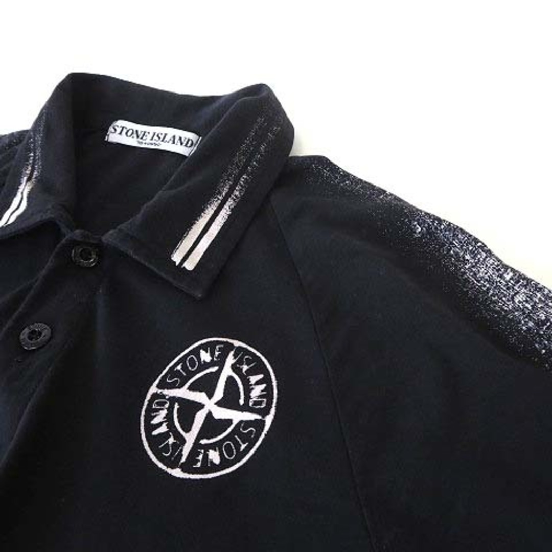 STONE ISLAND(ストーンアイランド)のストーンアイランド STONE ISLAND ポロシャツ ロゴ 半袖 S 黒 メンズのトップス(ポロシャツ)の商品写真