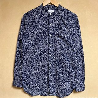 Engineered Garments - エンジニアードガーメンツ バンドカラー ペイズリー柄シャツ S 総柄