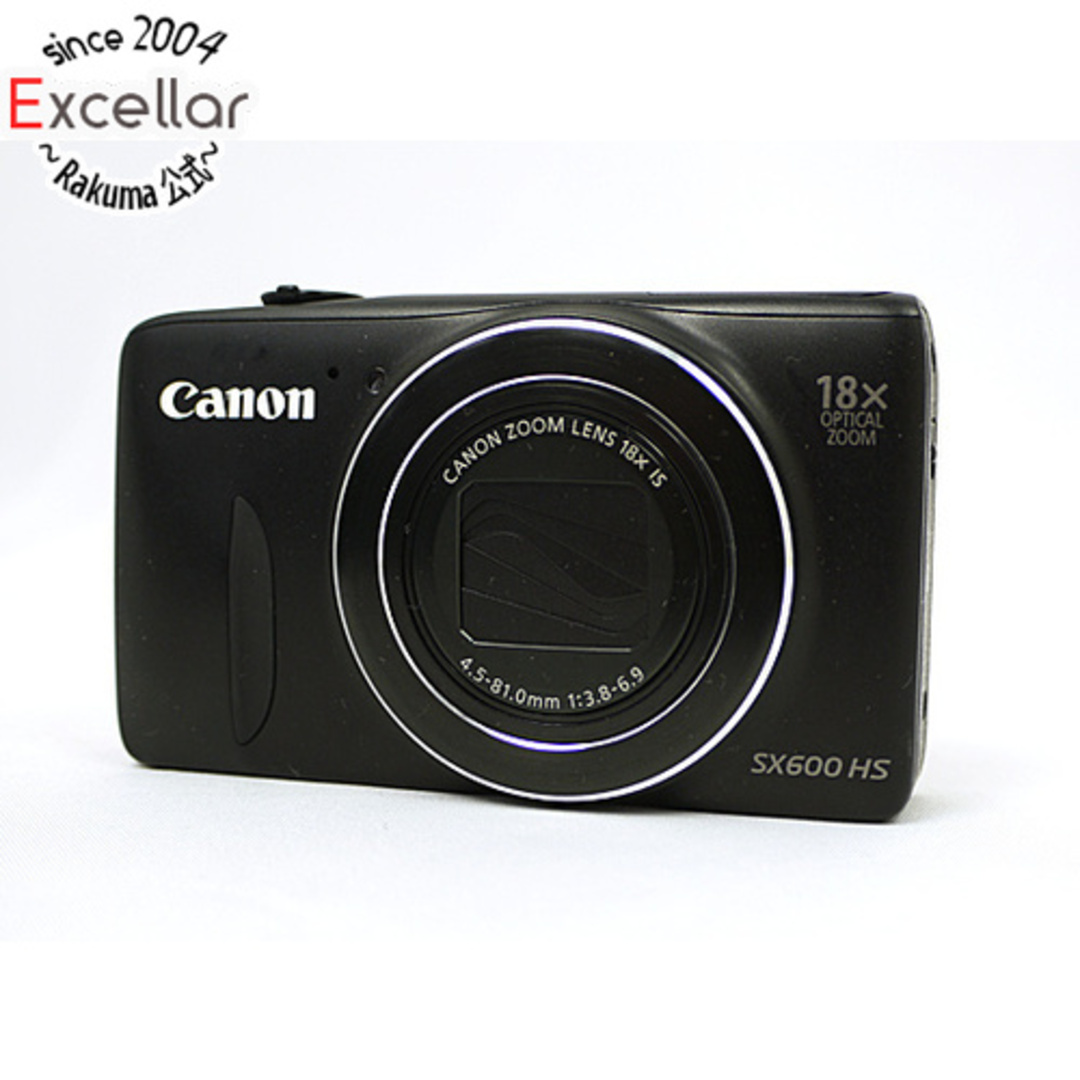 Canon(キヤノン)のCanon製　PowerShot SX600 HS　ブラック　1600万画素 スマホ/家電/カメラのカメラ(コンパクトデジタルカメラ)の商品写真