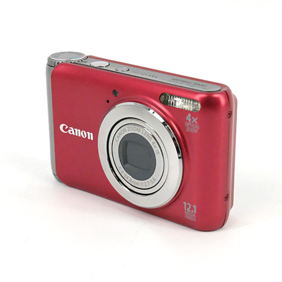 Canon(キヤノン)のCanon製　PowerShot A3100 IS　レッド　1210万画素 元箱あり スマホ/家電/カメラのカメラ(コンパクトデジタルカメラ)の商品写真