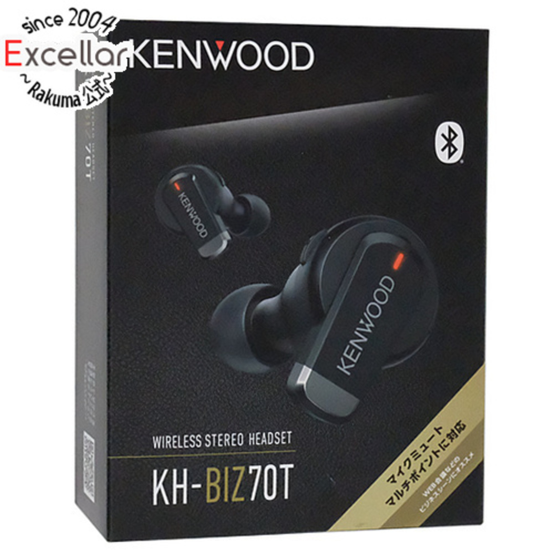 KENWOOD(ケンウッド)のKENWOOD製　完全ワイヤレスイヤホン　KH-BIZ70T-B　ブラック スマホ/家電/カメラのオーディオ機器(ヘッドフォン/イヤフォン)の商品写真