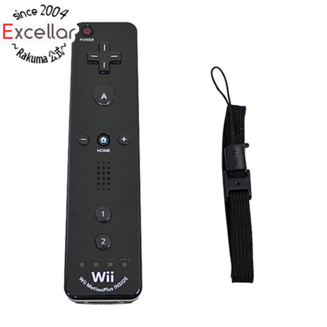 Wii(ウィー)の任天堂　Wiiリモコンプラス RVL-A-PNKA　クロ エンタメ/ホビーのゲームソフト/ゲーム機本体(その他)の商品写真