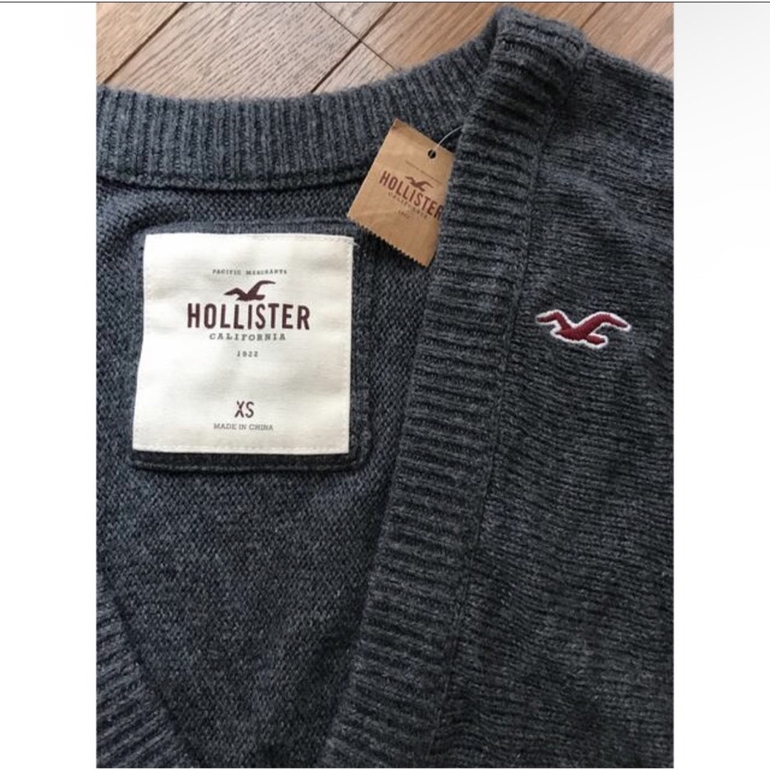 Hollister(ホリスター)のHOLLISTER ホリスター　ロング丈Vネックセーター レディースのトップス(ニット/セーター)の商品写真