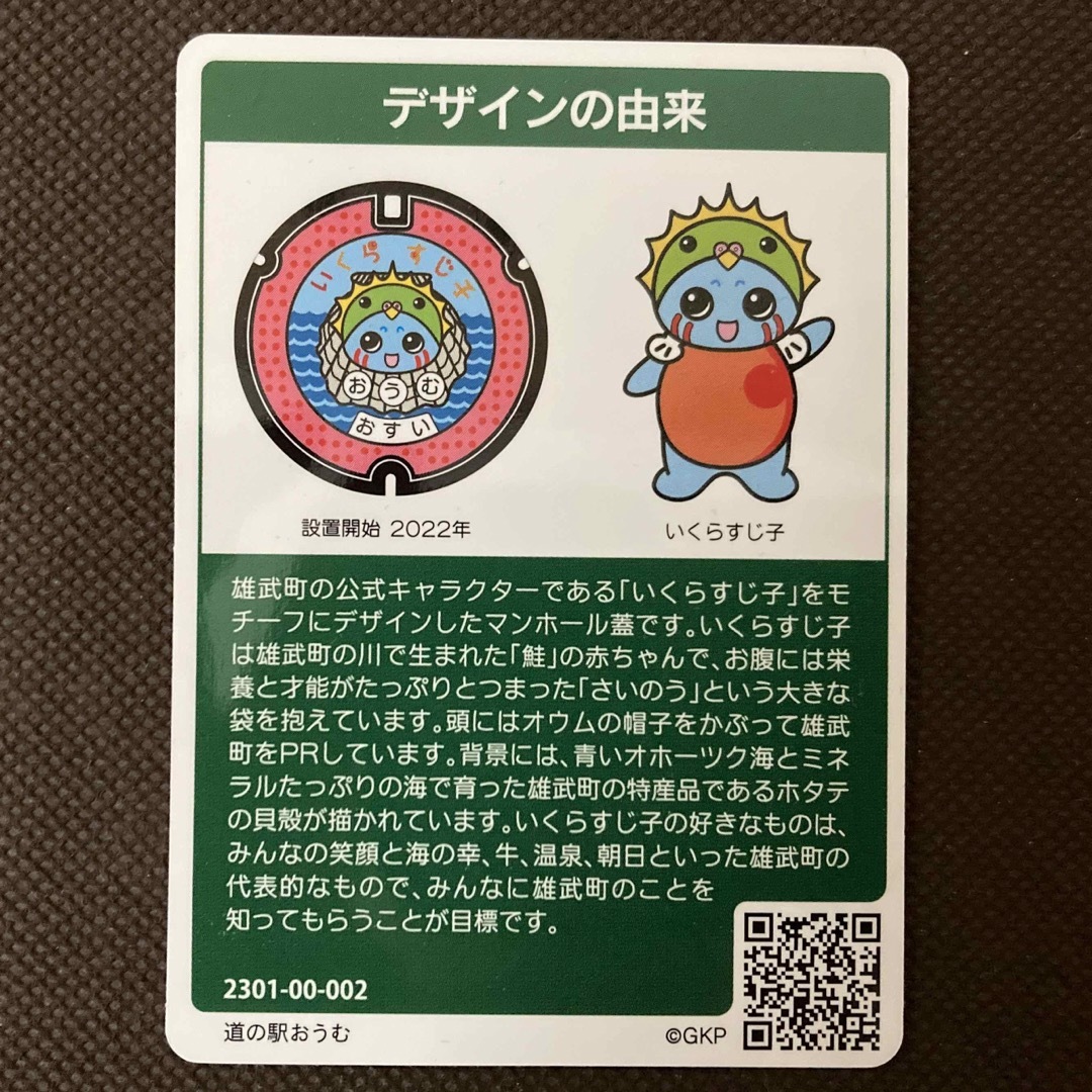 マンホールカード　雄武町 エンタメ/ホビーのトレーディングカード(その他)の商品写真