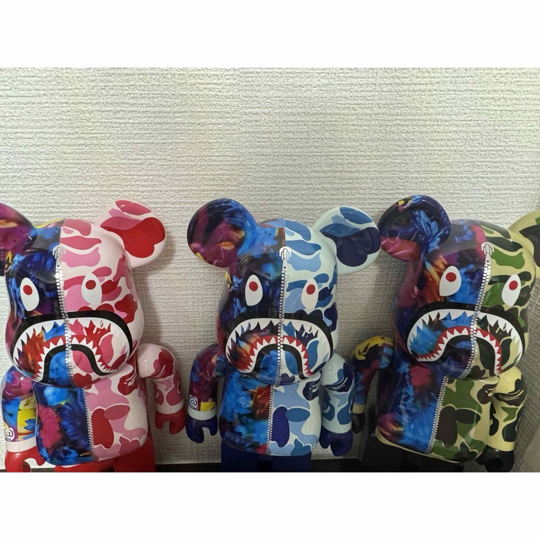 A BATHING APE(アベイシングエイプ)のBape Be@rbrick 蜷川 Camo  100% 400% 3点セット メンズのメンズ その他(その他)の商品写真