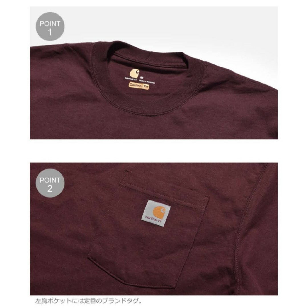 carhartt(カーハート)の【CARHARTT／カーハート】半袖Tシャツ、PEAT 306、M、ポケット付 メンズのトップス(Tシャツ/カットソー(半袖/袖なし))の商品写真