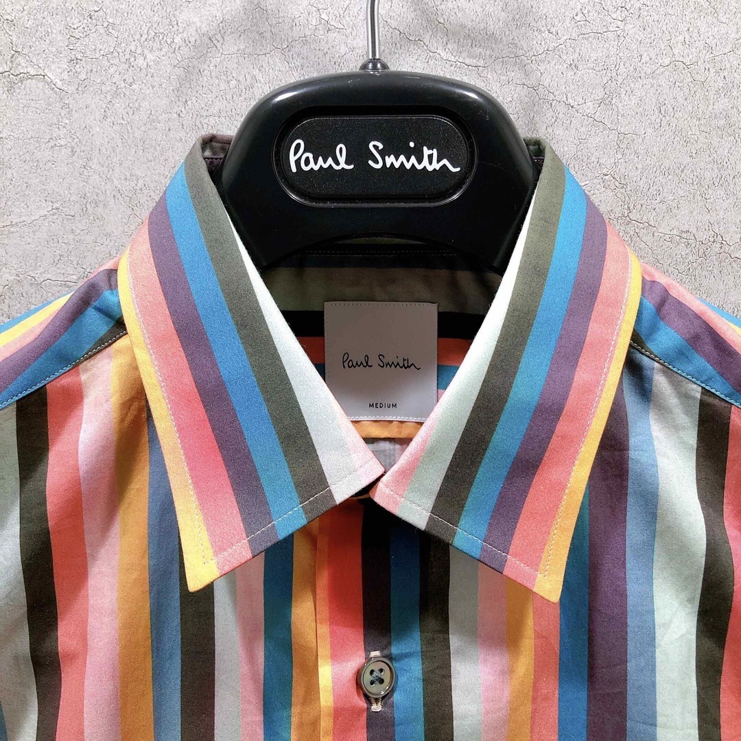 Paul Smith(ポールスミス)のポールスミス 半袖シャツ ストライプ柄 マルチカラー メンズのトップス(シャツ)の商品写真