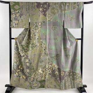 訪問着 身丈162cm 裄丈66cm 正絹 美品 逸品 【中古】(着物)