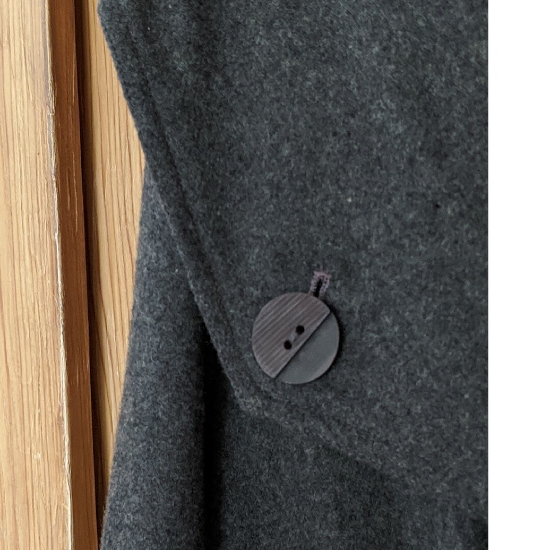 🎀毛100％のセーラーカラーのコート レディースのジャケット/アウター(ニットコート)の商品写真