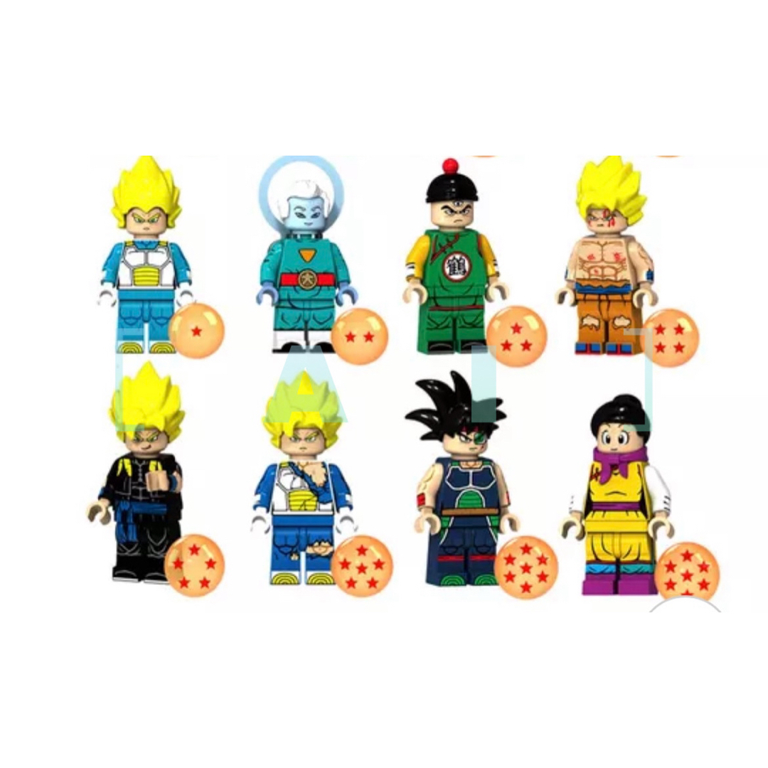 ドラゴンボール　ミニフィグ8体セット　レゴ互換品　新品 キッズ/ベビー/マタニティのおもちゃ(知育玩具)の商品写真
