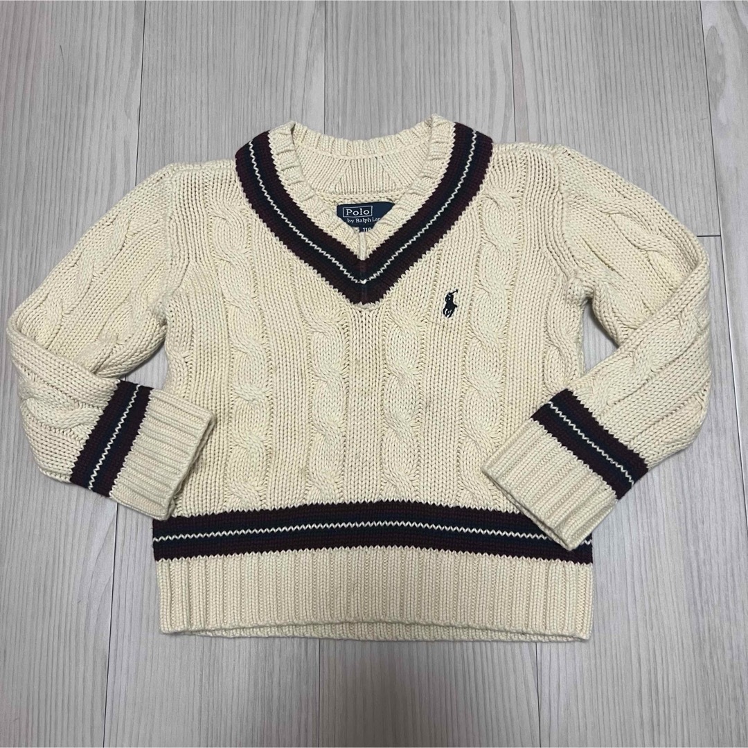 POLO RALPH LAUREN(ポロラルフローレン)のポロ ラルフローレン ニット 110 キッズ/ベビー/マタニティのキッズ服女の子用(90cm~)(ニット)の商品写真