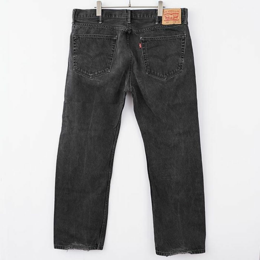 Levi's(リーバイス)のリーバイス505 Levis W38 ブラックデニム 黒 ストレート 9098 メンズのパンツ(デニム/ジーンズ)の商品写真