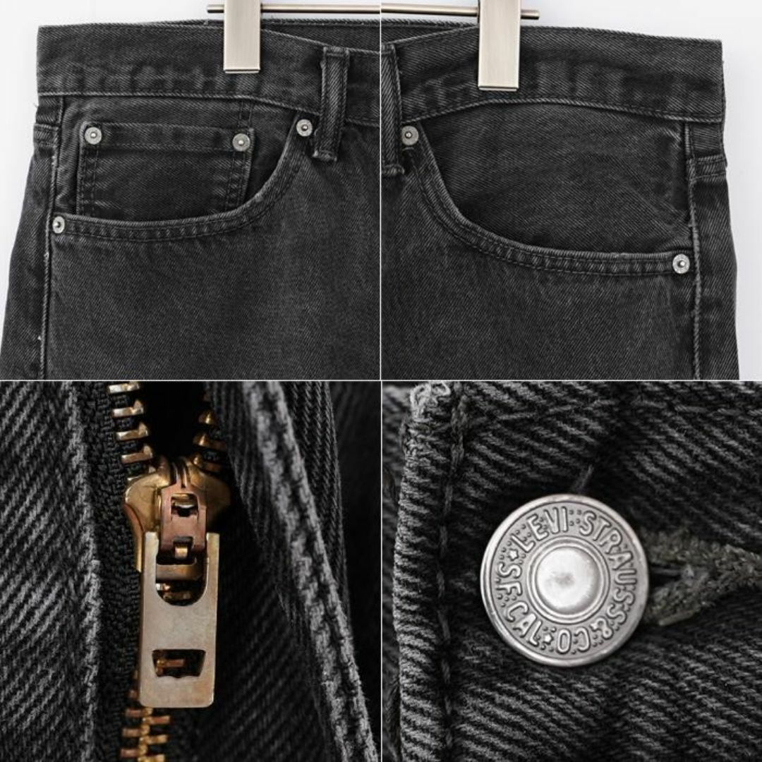 Levi's(リーバイス)のリーバイス505 Levis W38 ブラックデニム 黒 ストレート 9098 メンズのパンツ(デニム/ジーンズ)の商品写真