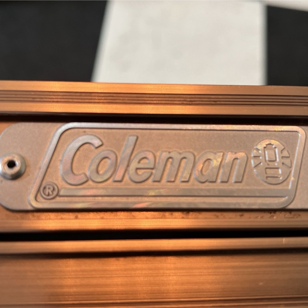 Coleman(コールマン)の値下げ‼️美品‼️Colemanインディゴテーブル スポーツ/アウトドアのアウトドア(テーブル/チェア)の商品写真