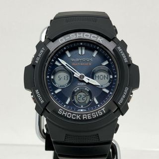 ジーショック(G-SHOCK)のG-SHOCK ジーショック CASIO カシオ 腕時計 AWG-M100SB-2A デジアナ 電波ソーラー タフソーラー ブラック 樹脂 ステンレス(腕時計(アナログ))