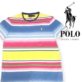POLO RALPH LAUREN - 【新品タグ付き】ポロラルフローレン　鹿の子　マルチカラー　ボーダー　Tシャツ