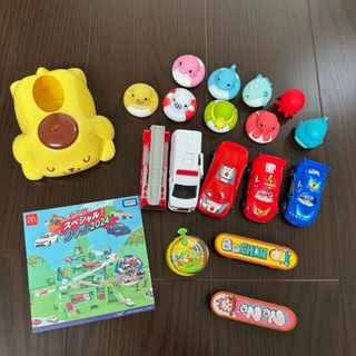 トミカシリーズ(トミカシリーズ)のハッピーセット　ポムポムプリン　トミカ　車　クレヨンしんちゃん　魚　おもちゃ(キャラクターグッズ)