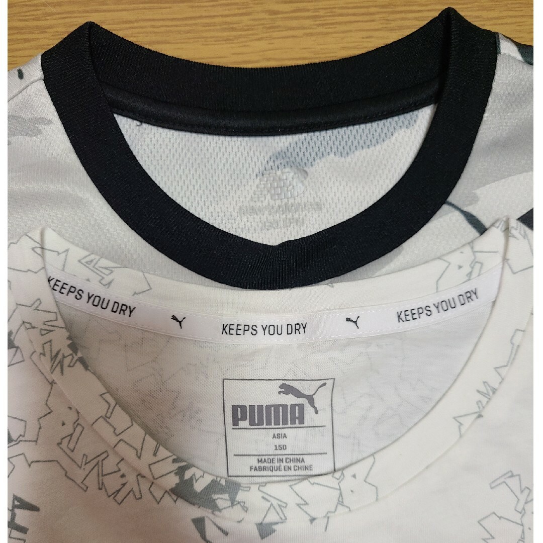 PUMA(プーマ)の専用】半袖Tシャツ  150cm  PUMA  newbalance キッズ/ベビー/マタニティのキッズ服男の子用(90cm~)(Tシャツ/カットソー)の商品写真