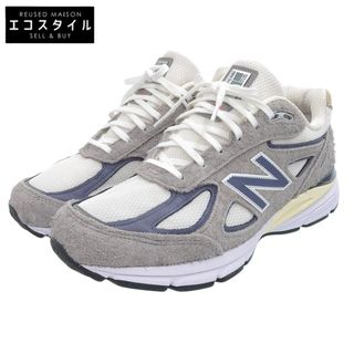 ニューバランス(New Balance)のニューバランス 美品 NEW BALANCE ニューバランス バイ テディ・サンティス マーブルヘッド スニーカー シューズ メンズ グレー 27cm U990TA4 990V4 27(その他)