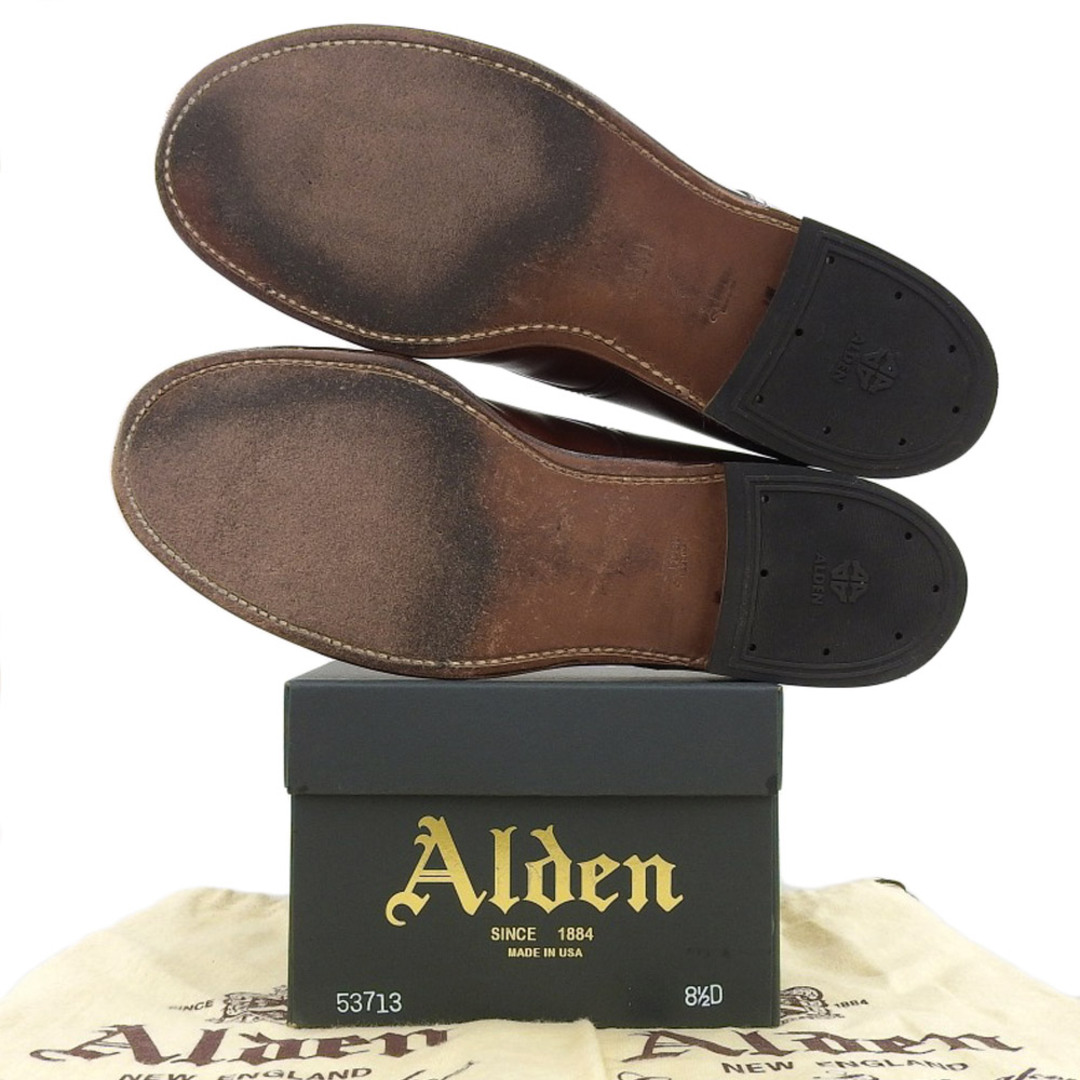 Alden(オールデン)のオールデン 美品 Alden オールデン ミリタリーラスト プレーントゥ シューズ メンズ ブラウン 8 1/2 D 53713 8 1/2 D メンズの靴/シューズ(その他)の商品写真