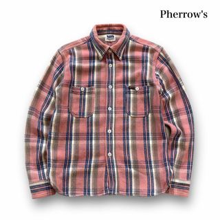 PHERROW'S - 【Pherrow's】フェローズ  フランネルワークシャツシャツ チンストラップ