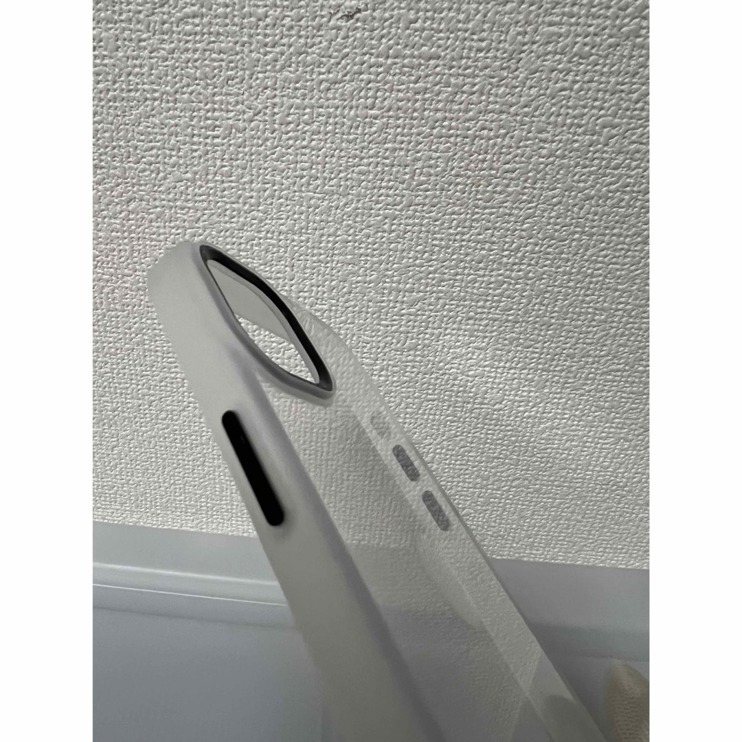 iPhone14 クリアホワイト パステルカラー クリアパネル 透明 安い  スマホ/家電/カメラのスマホアクセサリー(iPhoneケース)の商品写真
