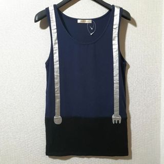 ディディジジ(didizizi)のディディジジ　ラメ入り　プリント　タンクトップ　tシャツ　インナー　韓国　夏服(タンクトップ)