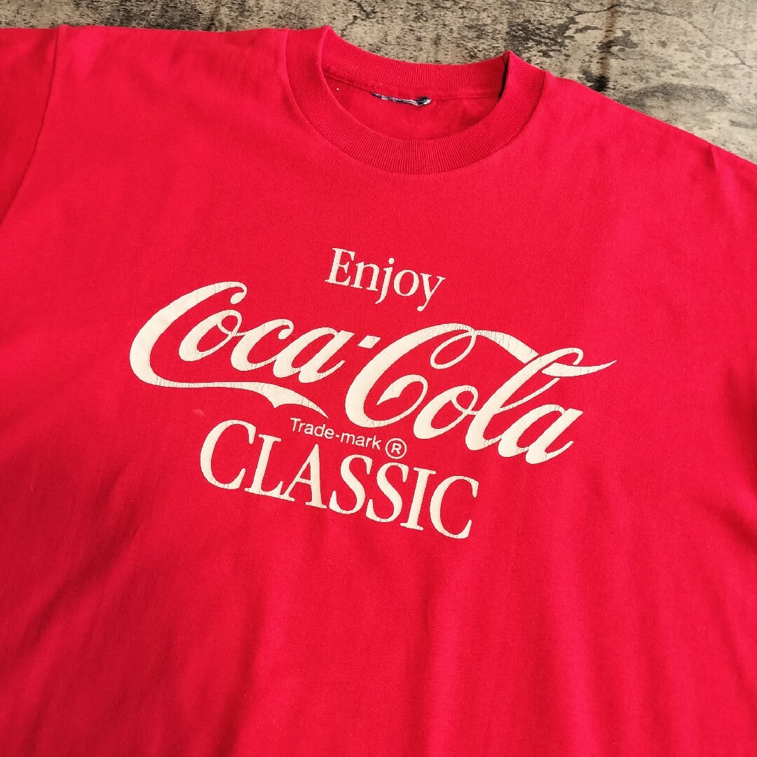 コカ・コーラ(コカコーラ)の【T342】コカコーラ 80s 激レア ヴィンテージUSA古着 シングルステッチ メンズのトップス(Tシャツ/カットソー(半袖/袖なし))の商品写真