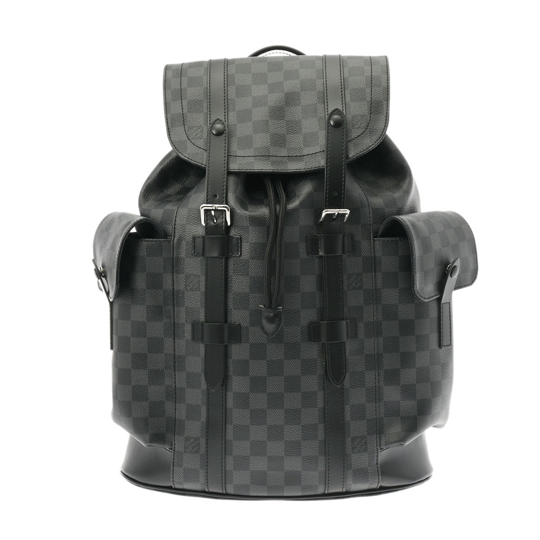 LOUIS VUITTON(ルイヴィトン)の中古 ルイ ヴィトン LOUIS VUITTON N41379 RFIDタグ(ICチップ) メンズ リュック・デイパック ダミエグラフィット 黒/グレー ダミエグラフィットキャンバス メンズのバッグ(バッグパック/リュック)の商品写真