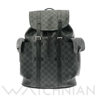 LOUIS VUITTON - 中古 ルイ ヴィトン LOUIS VUITTON N41379 RFIDタグ(ICチップ) メンズ リュック・デイパック ダミエグラフィット 黒/グレー ダミエグラフィットキャンバス